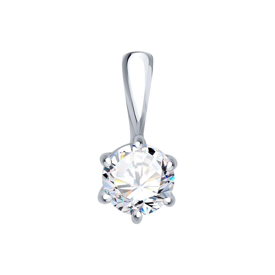 Подвеска из красного золота 585 с бриллиантом 0,3 ct